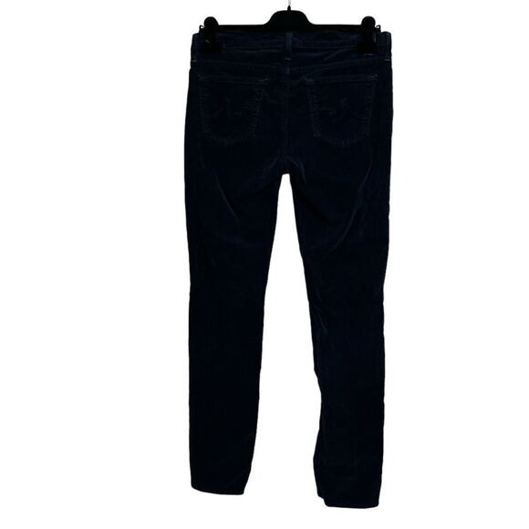 AG Adriano Goldschmied Stevie Slim Straight Corduroy Pants in Dark Navy - Picture 4 of 13